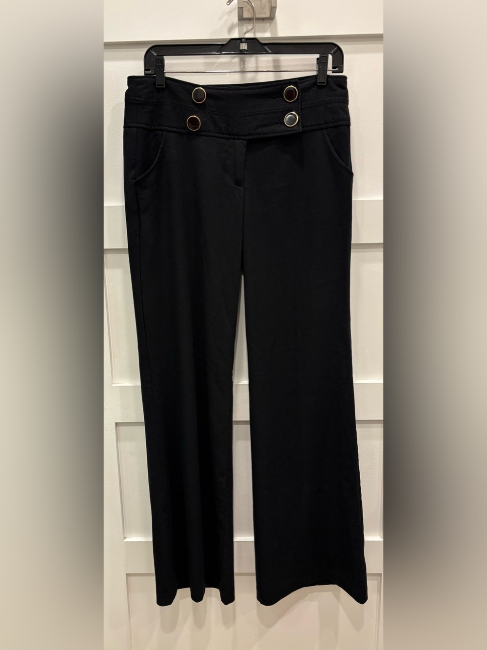 Candie’s Vintage Yp2K Black Flared Pants with Decorative Grommet Waist